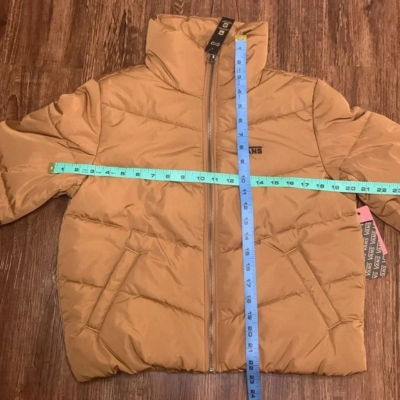 VANS Women’s Jacket Cropped Brown Size XS NWT - Picture 7 of 11
